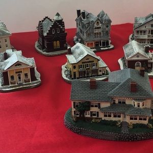 Lot-8 Rockwell's Main Street 1988-1991 Christmas  Stockbridge MA Rhodes Studio